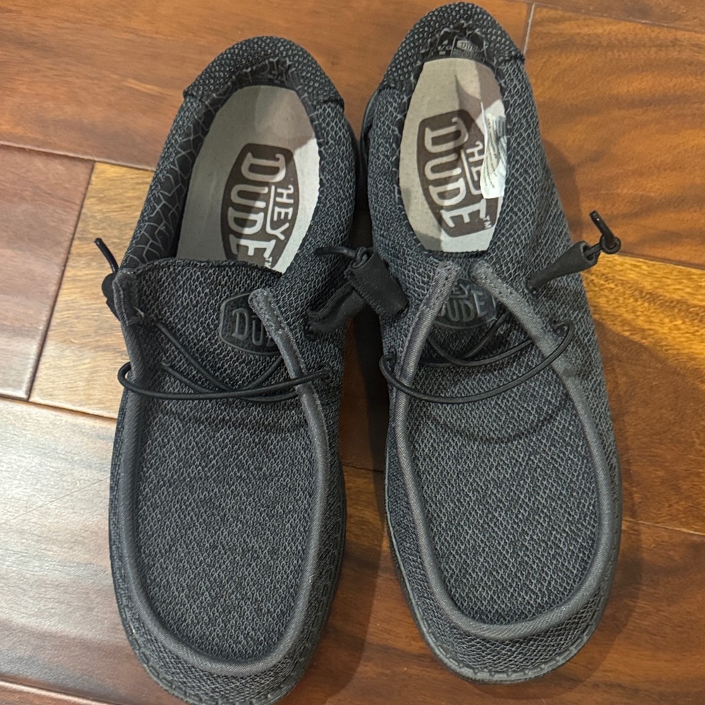 Hey Dude Men's Charcoal Slip-On Loafers